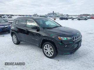 2024 Jeep Compass Latitude Lux with VIN 3C4NJDFN8RT103518, listed as a IAAI auction lot 41352342 with 13,535 mi miles and . Bid and sale history available at DreamBid. Image 1.