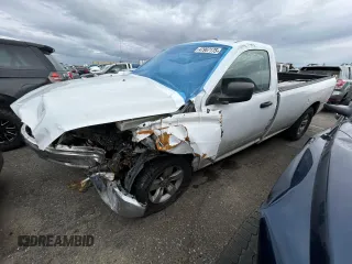 2019 Ram 1500 Classic Tradesman with VIN 3C6JR6DT8KG702235, listed as a Copart auction lot 47967175 with 0 mi miles and Salvage Title. Bid and sale history available at carsss.com. Image 1.