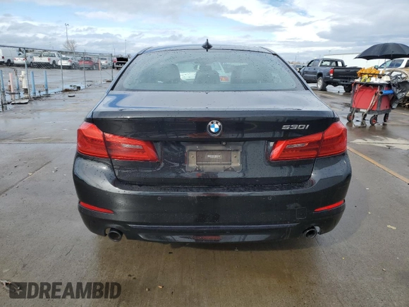 2019 BMW 5 Series 530i with VIN WBAJA5C55KWW07708, listed as a Copart auction lot 45111275 with 42,363 mi miles and Salvage Title. Bid and sale history available at carsss.com. Image 6.