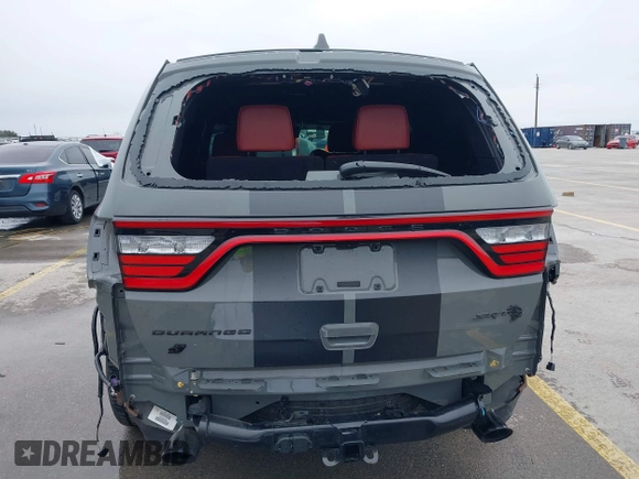 2021 Dodge Durango SRT Hellcat with VIN 1C4SDJH92MC605759, listed as a IAAI auction lot 41639174 with 4,800 mi miles and . Bid and sale history available at DreamBid. Image 17.
