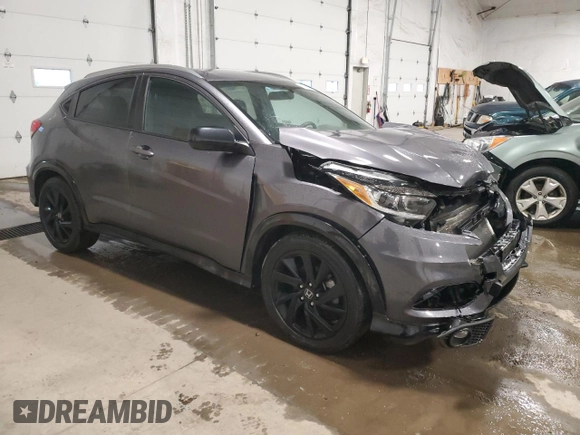 2022 Honda HR-V Sport with VIN 3CZRU6H1XNM736793, listed as a Copart auction lot 83360194 with 45,266 mi miles and Non Repairable. Bid and sale history available at carsss.com. Image 4.
