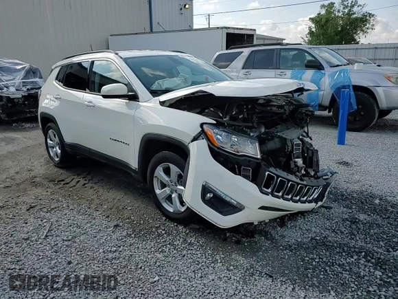 2019 Jeep Compass Altitude with VIN 3C4NJCBB7KT676938, listed as a Copart auction lot 55511795 with 17,676 mi miles and Non repairable. Bid and sale history available at DreamBid. Image 14.