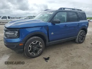 2024 Ford Bronco Sport Outer Banks z VIN 3FMCR9C68RRF30586, wystawiony jako Copart lot #59502305 z przebiegiem 6 702 mil mil oraz Szkoda całkowita • Salvage title. Historia ofert i sprzedaży dostępna na DreamBid. Obrazek 1.