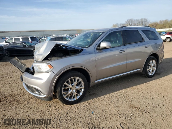 2016 Dodge Durango Limited with VIN 1C4RDJDG6GC407905, listed as a Copart auction lot 54213075 with 167,573 mi miles and Non repairable. Bid and sale history available at DreamBid. Image 1.