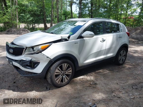 2014 Kia Sportage EX with VIN KNDPCCAC5E7658993, listed as a IAAI auction lot 42679549 with 107,658 mi miles and . Bid and sale history available at DreamBid. Image 19.