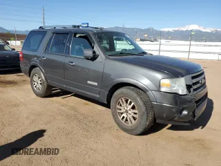 2007 Ford Expedition Limited z VIN 1FMFU19527LA14859, wystawiony jako Copart lot #56657625 z przebiegiem 186 736 mil mil oraz Szkoda całkowita • Salvage title. Historia ofert i sprzedaży dostępna na DreamBid. Obrazek 4.