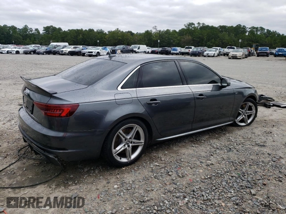 2018 Audi S4 Premium Plus with VIN WAUB4AF48JA233484, listed as a Copart auction lot 71469404 with 37,997 mi miles and Salvage Title. Bid and sale history available at carsss.com. Image 3.
