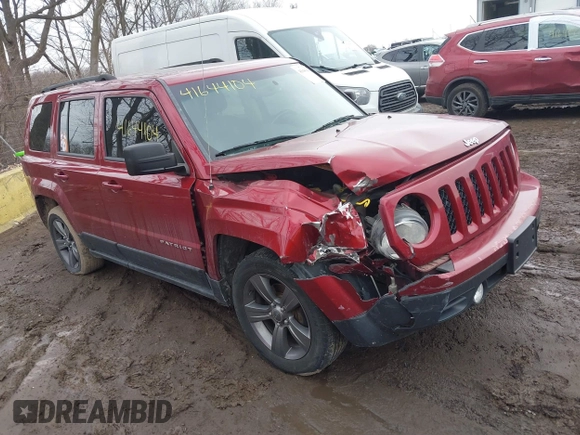2014 Jeep Patriot Latitude with VIN 1C4NJPFA6ED856768, listed as a IAAI auction lot 41644104 with 133,287 mi miles and . Bid and sale history available at carsss.com. Image 1.