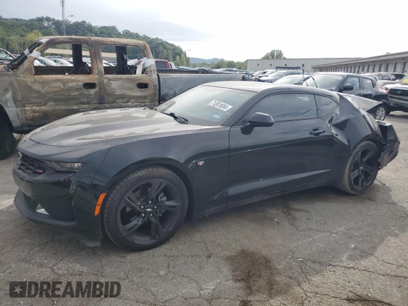 2019 Chevrolet Camaro 2LT with VIN 1G1FD1RS6K0128733, listed as a Copart auction lot 71261834 with 0 mi miles and Salvage Title. Bid and sale history available at carsss.com. Image 1.