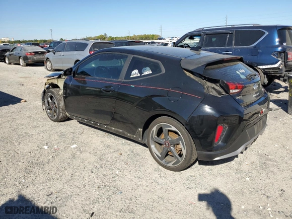 2019 Hyundai Veloster Turbo R-Spec with VIN KMHTH6AB9KU019288, listed as a Copart auction lot 49748385 with 83,732 mi miles and Non Repairable. Bid and sale history available at carsss.com. Image 2.