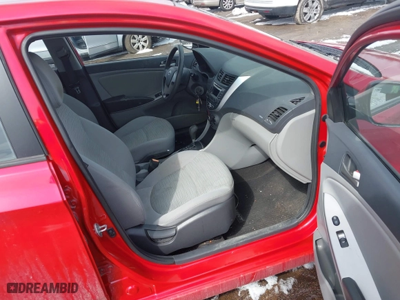 2015 Hyundai Accent GLS with VIN KMHCT4AE0FU923503, listed as a IAAI auction lot 41971073 with 140,886 mi miles. Bid and sale history available at carsss.com. Image 5.