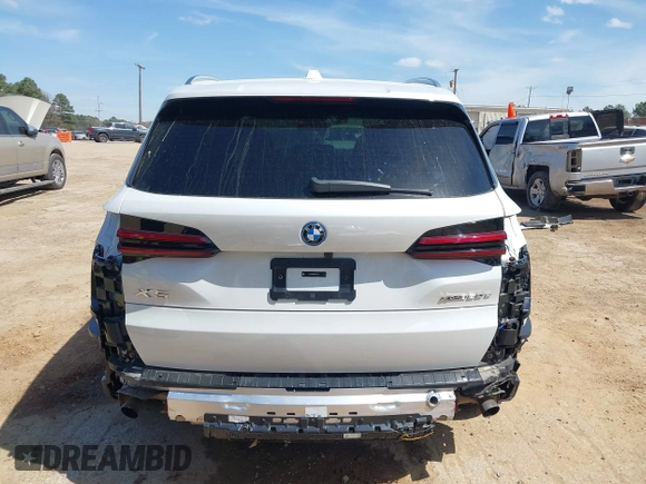 2024 BMW X5 xDrive50e with VIN 5UX43EU05R9T41661, listed as a IAAI auction lot 41819833 with 24,407 mi miles. Bid and sale history available at carsss.com. Image 6.