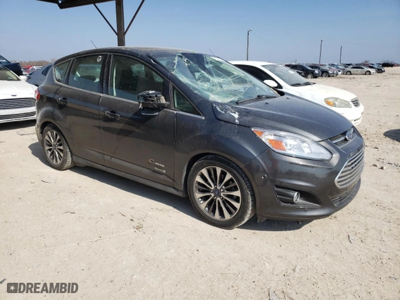2017 Ford C-Max Energi Titanium with VIN 1FADP5FU2HL103571, listed as a Copart auction lot 41989903 with 77,444 mi miles. Bid and sale history available at carsss.com. Image 4.