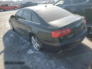 2014 Audi A6 3.0T Prestige with VIN WAUHGAFC1EN050984, listed as a Copart auction lot 41795785 with 127,378 mi miles and Salvage Title. Bid and sale history available at carsss.com. Image 2.