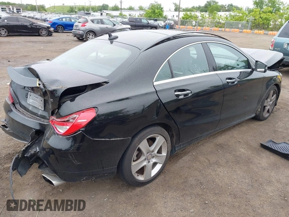 2015 Mercedes-Benz CLA 250 with VIN WDDSJ4GB1FN259134, listed as a IAAI auction lot 42372651 with 114,690 mi miles and . Bid and sale history available at DreamBid. Image 4.