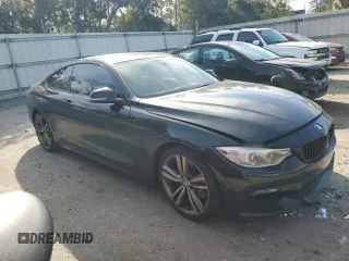 2015 BMW 4 Series 435i with VIN WBA3R1C59FK193517, listed as a Copart auction lot 88938695 with 166,102 mi miles and Salvage Title. Bid and sale history available at DreamBid. Image 4.