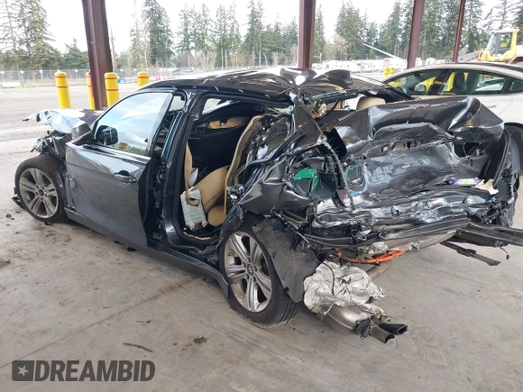 2017 BMW 3 Series 330e iPerformance with VIN WBA8E1C36HA156286, listed as a IAAI auction lot 41939997 with Not Provided miles. Bid and sale history available at carsss.com. Image 3.