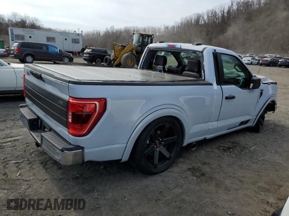 2021 Ford F-150 XL with VIN 1FTMF1C57MKD79392, listed as a Copart auction lot 49148275 with 29,241 mi miles and Salvage title. Bid and sale history available at DreamBid. Image 3.