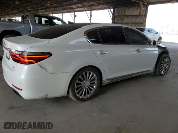 2017 Kia K900 Luxury with VIN KNALW4D45H6036529, listed as a Copart auction lot 63127755 with 114,540 mi miles and Salvage title. Bid and sale history available at DreamBid. Image 3.