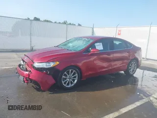 2017 Ford Fusion SE with VIN 3FA6P0HD7HR273404, listed as a IAAI auction lot 40993032 with 102,509 mi miles. Bid and sale history available at carsss.com. Image 2.