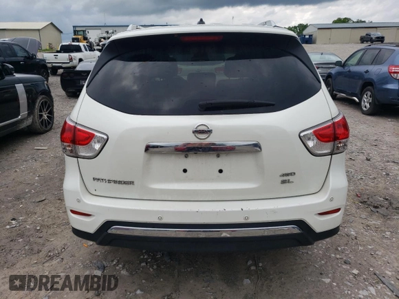 2015 Nissan Pathfinder S z VIN 5N1AR2MM3FC628561, wystawiony jako Copart lot #55579685 z przebiegiem 259 146 mil mil oraz Czysty tytuł • Clean title. Historia ofert i sprzedaży dostępna na DreamBid. Obrazek 6.