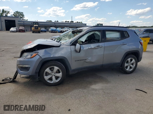 2018 Jeep Compass Latitude with VIN 3C4NJCBB8JT272514, listed as a Copart auction lot 55050635 with Not provided miles and Salvage title. Bid and sale history available at DreamBid. Image 1.