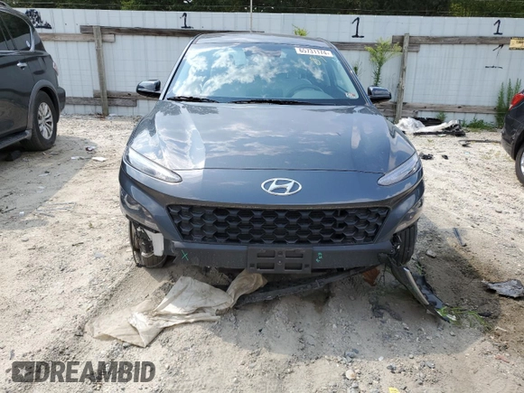 2022 Hyundai Kona SE with VIN KM8K2CAB0NU867754, listed as a Copart auction lot 65731174 with 20,499 mi miles and Salvage Title. Bid and sale history available at carsss.com. Image 5.