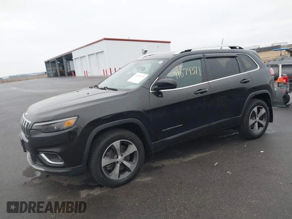 2019 Jeep Cherokee Limited with VIN 1C4PJMDX7KD418271, listed as a IAAI auction lot 41679371 with 53,914 mi miles. Bid and sale history available at carsss.com. Image 18.