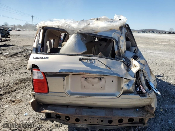 1999 Lexus LX 470 Luxury SUV with VIN JT6HT00W7X0030287, listed as a Copart auction lot 48482945 with 258,794 mi miles and Salvage Title. Bid and sale history available at carsss.com. Image 6.