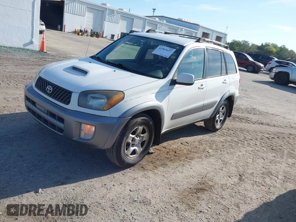 2003 Toyota RAV4 with VIN JTEGH20V730096109, listed as a IAAI auction lot 41903697 with 202,122 mi miles. Bid and sale history available at carsss.com. Image 2.