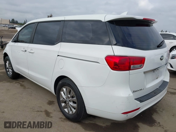 2016 Kia Sedona L with VIN KNDMA5C12G6151168, listed as a IAAI auction lot 42117087 with 99,743 mi miles. Bid and sale history available at carsss.com. Image 3.