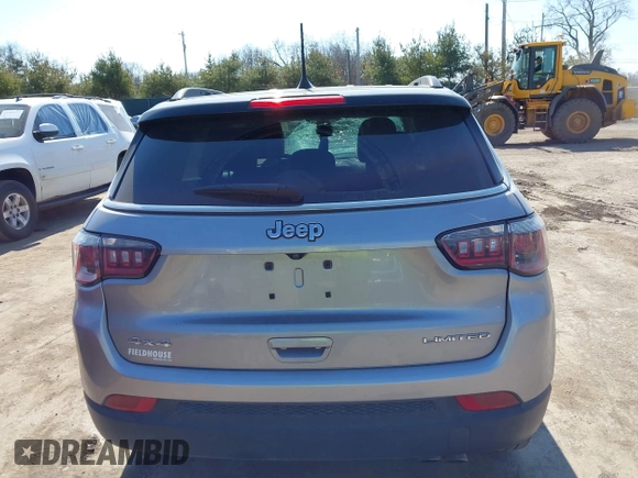2018 Jeep Compass Limited with VIN 3C4NJDCB9JT283493, listed as a IAAI auction lot 41776578 with 117,876 mi miles. Bid and sale history available at carsss.com. Image 16.