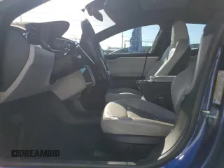 2015 Tesla Model S 85D with VIN 5YJSA1E21FF114010, listed as a Copart auction lot 48597885 with 196,670 mi miles and Salvage Title. Bid and sale history available at carsss.com. Image 7.