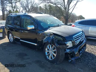 2008 Infiniti QX56 with VIN 5N3AA08C18N913450, listed as a IAAI auction lot 41878022 with 111,365 mi miles and . Bid and sale history available at carsss.com. Image 6.