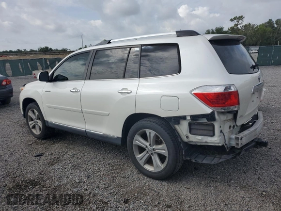 2013 Toyota Highlander Limited with VIN 5TDDK3EH6DS269845, listed as a Copart auction lot 59257595 with 154,073 mi miles and Salvage title. Bid and sale history available at DreamBid. Image 2.