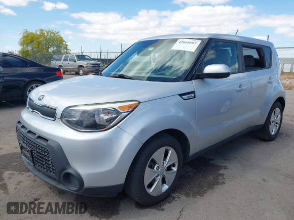 2016 Kia Soul with VIN KNDJN2A22G7842924, listed as a IAAI auction lot 42010597 with 1 mi miles. Bid and sale history available at carsss.com. Image 2.