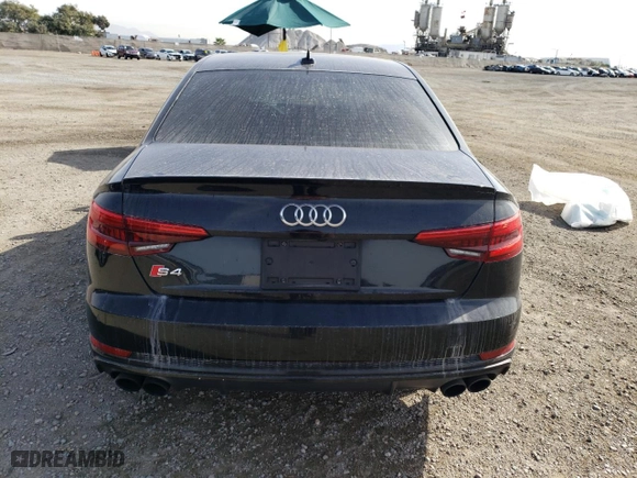2018 Audi S4 Prestige with VIN WAUC4AF47JA003312, listed as a Copart auction lot 81966114 with 83,347 mi miles and Salvage Title. Bid and sale history available at carsss.com. Image 6.