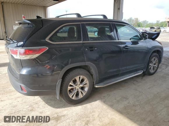 2015 Toyota Highlander XLE z VIN 5TDJKRFH6FS090633, wystawiony jako Copart lot #54089715 z przebiegiem 194 494 mil mil oraz Szkoda całkowita • Salvage title. Historia ofert i sprzedaży dostępna na DreamBid. Obrazek 3.
