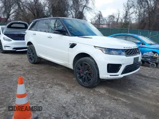 2020 Land Rover Range Rover Sport HST with VIN SALWS2RU6LA748510, listed as a IAAI auction lot 41629098 with 48,122 mi miles. Bid and sale history available at carsss.com. Image 1.