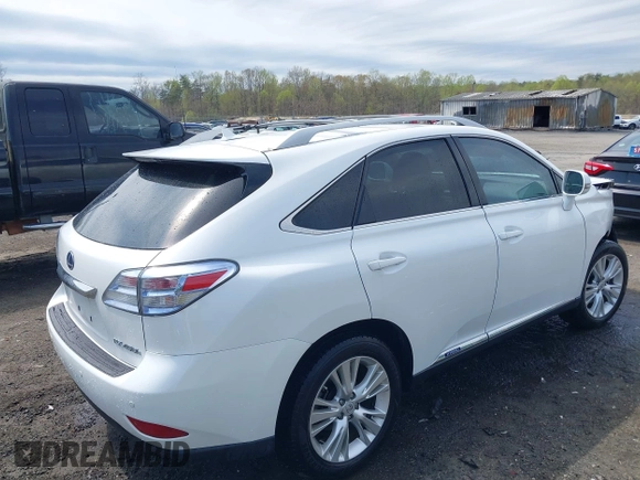 2011 Lexus RX 450h with VIN JTJBC1BA9B2416158, listed as a IAAI auction lot 41924298 with 75,217 mi miles and . Bid and sale history available at DreamBid. Image 4.