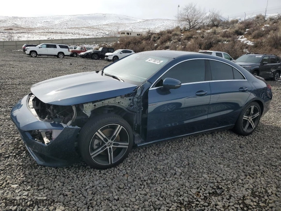 2020 Mercedes-Benz CLA with VIN W1K5J4HB9LN117556, listed as a Copart auction lot 43770275 with 0 mi miles and Salvage Title. Bid and sale history available at carsss.com. Image 1.