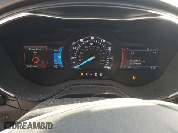 2019 Ford Fusion Titanium with VIN 3FA6P0K9XKR153544, listed as a Copart auction lot 46540155 with 94,338 mi miles and Salvage Title. Bid and sale history available at carsss.com. Image 9.