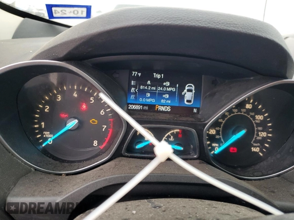 2017 Ford Escape Titanium with VIN 1FMCU0J95HUD40629, listed as a Copart auction lot 54982545 with 206,891 mi miles and Clean Title. Bid and sale history available at DreamBid. Image 9.
