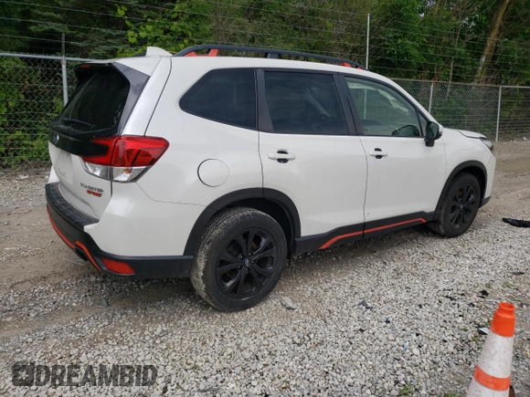 2020 Subaru Forester Special Sports with VIN JF2SKARC0LH608811, listed as a Copart auction lot 61369395 with 58,326 mi miles and Salvage title. Bid and sale history available at DreamBid. Image 3.