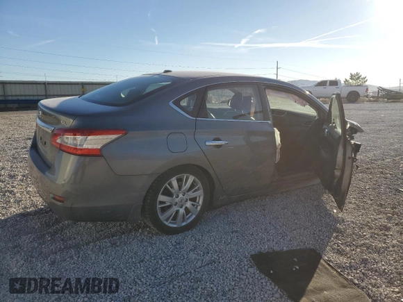 2015 Nissan Sentra SL with VIN 3N1AB7AP4FY365852, listed as a Copart auction lot 50348565 with Not Provided miles and Salvage Title. Bid and sale history available at DreamBid. Image 3.
