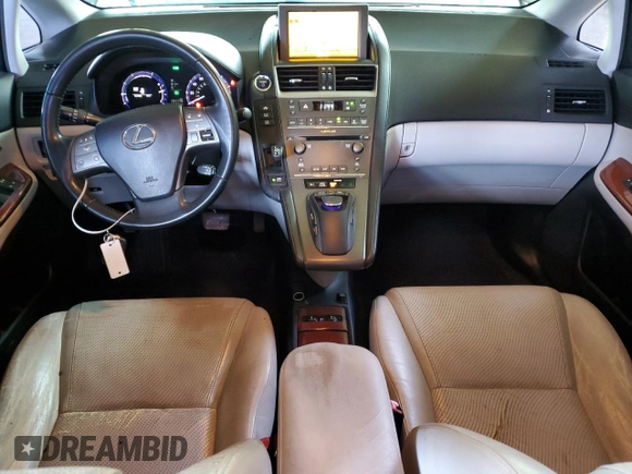 2010 Lexus HS 250h with VIN JTHBB1BA4A2033814, listed as a Copart auction lot 48126475 with 204,748 mi miles and Salvage Title. Bid and sale history available at DreamBid. Image 8.