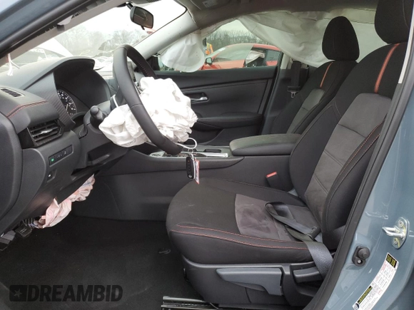 2025 Nissan Sentra SR with VIN 3N1AB8DV2SY203051, listed as a Copart auction lot 42502105 with 816 mi miles and Salvage Title. Bid and sale history available at DreamBid. Image 7.