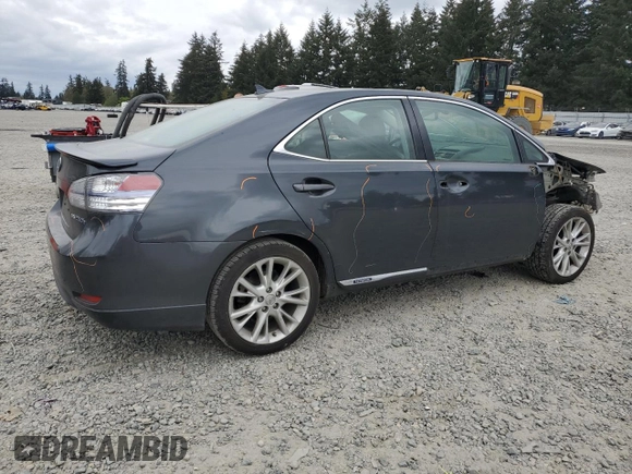 2010 Lexus HS 250h with VIN JTHBB1BA0A2025306, listed as a Copart auction lot 54450975 with 95,316 mi miles and Salvage Title. Bid and sale history available at DreamBid. Image 3.