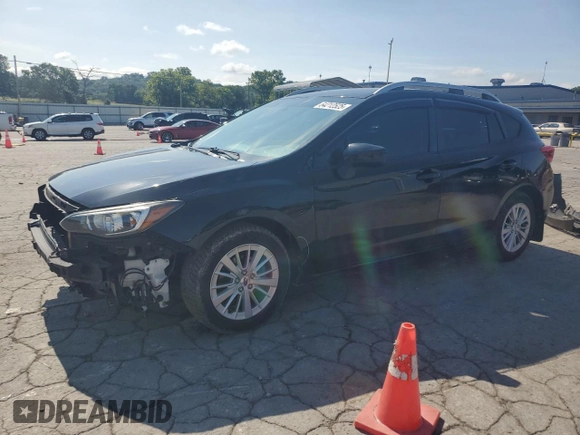 2017 Subaru Impreza Premium with VIN 4S3GTAB68H3740936, listed as a Copart auction lot 64212525 with 74,284 mi miles and Salvage title. Bid and sale history available at DreamBid. Image 1.