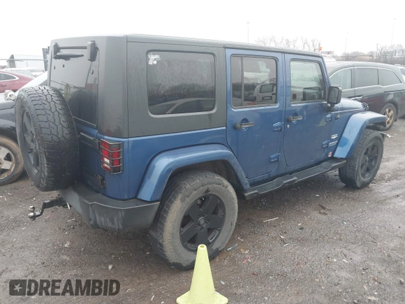 2010 Jeep Wrangler Unlimited Sahara with VIN 1J4BA5H17AL166915, listed as a IAAI auction lot 41561508 with 252,337 mi miles. Bid and sale history available at carsss.com. Image 4.